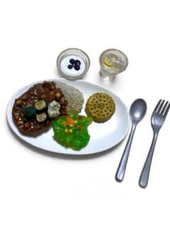 リーメントぷちサンプル2004年発売カフェめし『カレーライスプレート』