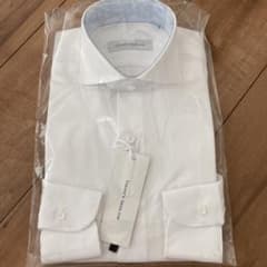 ホリゾンタルカラー　ドレスシャツ  長袖　　S（37-82）　コットン素材のサムネイル