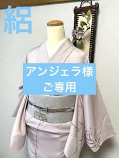 正絹　絽　訪問着　枝葉に蝶　身丈（肩から）162.5㎝　身幅広め 正絹 絽 訪問着 枝葉に蝶 身丈（肩から）162.5㎝ 身幅広め - メルカリ
