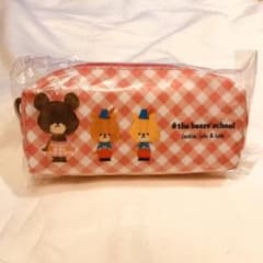 ☆新品未開封☆ くまの学校　ジャッキー ペンケース　ペンポーチ　チェック柄のサムネイル