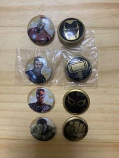 MARVEL スパイダーマン アイアンマン　マイティ・ソー　缶バッジ　非売品 缶バッジ アイアンマン スパイダーマン ハルク アベンジャーズ ソー