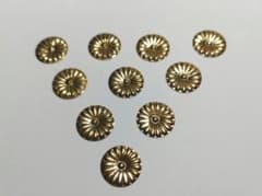 特別！【菊紋金具】4分ｘ100枚 （12ｍｍ）神殿、神輿、山車、真鍮金具です。 菊紋金具】4分 x 10枚 神棚、神殿、神輿、真鍮金具（12mm） - メルカリ