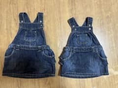OLD NAVY デニム ジャンパースカート サイズ違い2枚セットのサムネイル