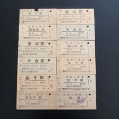 昭和50年代 国鉄 硬券 普通入場券 千葉県シリーズ 12枚セット - メルカリ