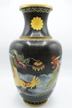 中国古玩 七宝龍鳳瓶 天皇皇后即位十周年記念 - メルカリ