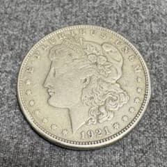 W*m様 1921-S モルガンダラー　アメリカ　銀貨 1ドル モルガンダラー 1921年 1ドル銀貨 26.5g Sミント アメリカ - メルカリ