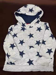 H&M 星柄フード付きパーカー 100cmのサムネイル