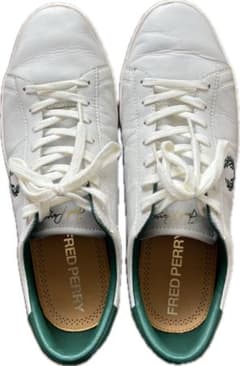 FRED PERRY ホワイト/グリーン スニーカーのサムネイル