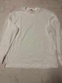 ホワイト 長袖 Tシャツ コットンのサムネイル