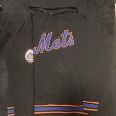 MLB Mets プルオーバーパーカー ブラック Mサイズのサムネイル