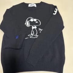 【パーリーゲイツ】即完売品 ニットセーター スヌーピー 0サイズ レディース 美品パーリーゲイツ サイズ0 レディース スヌーピ ニットセーター