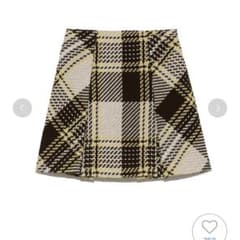 snidel 22aw 完売品 ロービングチェックミニスカート BEG Mサイズのサムネイル