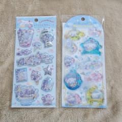 シナモロール　ウォーターインシール　キラキラカプセルシール　サンリオ