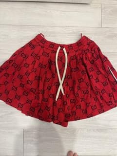 GUCCI GGロゴ ショートパンツ レッド Sのサムネイル