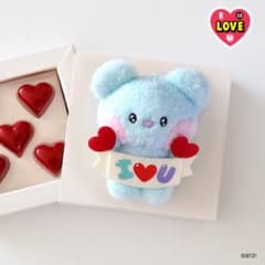 BT21 minini PLUSH KEYRING I LOVE U KOYA