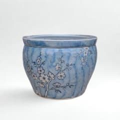 水鉢 藍花 Φ30cm 和モダン ガーデン メダカ鉢 睡蓮鉢 661-609 水鉢 白梅 Φ30cm 和モダン 10号 メダカ鉢 睡蓮鉢 661-581 - メルカリ