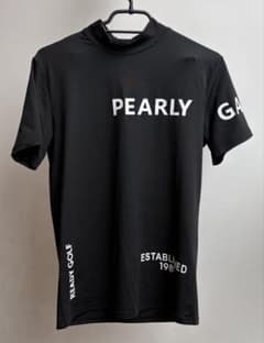 PEARLY GATES モックネックシャツ ブラック サイズ4(M) - メルカリ