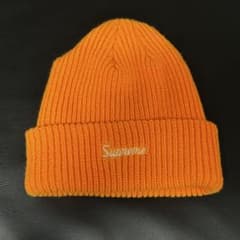 Supreme ニット帽 ビーニー オレンジ 未使用品のサムネイル