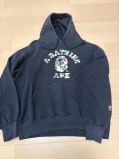 A BATHING APE カモフラロゴ パーカー L - メルカリ
