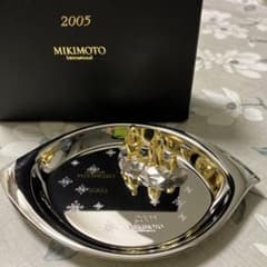 ミキモト 2005 限定 ペンギン 親子 トレー トレイ パール 真珠 ベビー