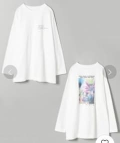JEANASIS ジーナシス フラワーフォトバックプリントロンTのサムネイル
