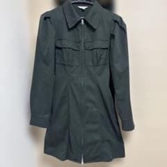 MOUSSY フロントジップ ミニワンピース ブラックのサムネイル