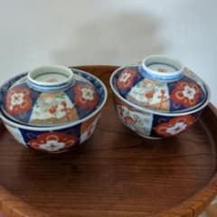 古伊万里 蓋付き茶碗 金彩 色絵 - メルカリ