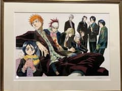 BLEACH ブリーチ 久保帯人 先生 直筆サイン入り 額装 複製原画 一桁台