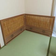 茶道具　風炉先屏風　菊桐透かし　工芸品　アンティーク 風炉先屏風 桐 菊 紋章 夏用 ヨシ付風炉先 茶道具 茶器 - メルカリ