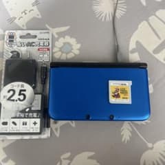 ニンテンドー3DS LL ブルー&充電器＆マリオメーカー3DSカセットのサムネイル