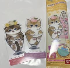 ブックマークコレクション　vol.2 クリアしおり　mofusand 猫　２種のサムネイル