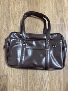 JK スクールバック　ブラウン 合成皮革 未使用 サイズ40×26㎝のサムネイル