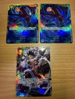ワンピースカード　シークレット　サンジ　シークレット　ルフィ　セットのサムネイル