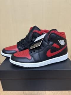 Nike Air Jordan 1 Mid ブラック/レッド25.5cmのサムネイル