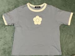 MARY QUANT 花モチーフ 半袖Tシャツ ミントグリーンのサムネイル