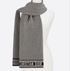 ディオール DIOR 30 Montaigne スカーフ 千鳥格子 マフラー 国内正規店購入♡Dior♡30 Montaigne スカーフ 千鳥格子 マフラー