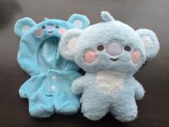 BT21 koya 공식 단단한 봉제인형 S사이즈 롬퍼스 세트
