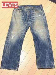 古着】Levis リーバイス 501xx 2XLリペアジーンズ - メルカリ