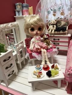木製　Hiroro様専用　ブライスハウス アイシードールPINK HOUSEのサムネイル