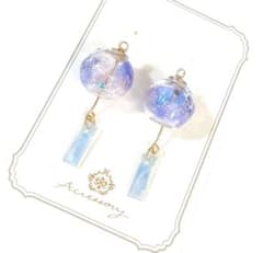 風鈴ピアス✨️花火【ゴールド】のサムネイル