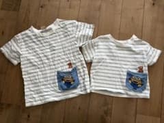 ストライプ柄ポケット付きTシャツ2枚セットのサムネイル