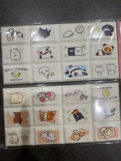 ちょこぶろっくしーる　サンエックス　たれぱんだ　リラックマ　すみっこ　2点セットのサムネイル