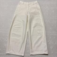 UNIQLO ユニクロ ジャージーバレルレッグパンツM☆試着のみ☆股下67のサムネイル