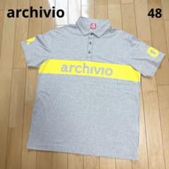 アルチビオ 半袖ポロシャツ ストライプ柄 イエロー メンズ - メルカリ