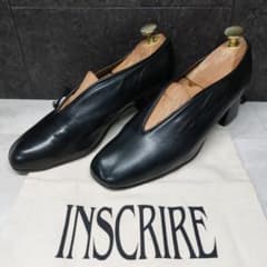 美品 アンスクリア INSCRIRE Vカット レザーパンプス 37 美品 アンスクリア INSCRIRE Vカット レザーパンプス 37 - メルカリ