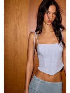 完売品】ZARA バーレスクポプリンクロップドトップス - メルカリ