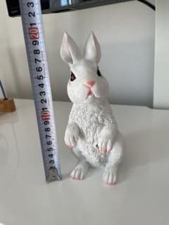 ウサギのオーナメント 約20cm 白 4 匹の値段のサムネイル