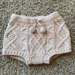 プティマイン　ショートパンツ かぼちゃパンツ　ニットパンツ　70のサムネイル