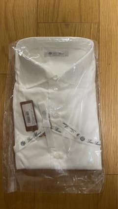 【Loro Piana】新品未使用　メンズ長袖　白無地　ネックサイズ39 Loro Piana】新品未使用 メンズ長袖 白無地 ネックサイズ39 - メルカリ