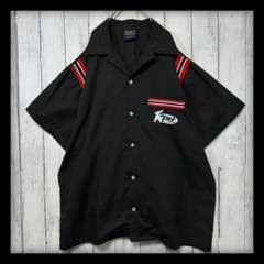80s 90s HILTON】USA製ボーリングシャツ☆j開襟☆ブラック L - メルカリ